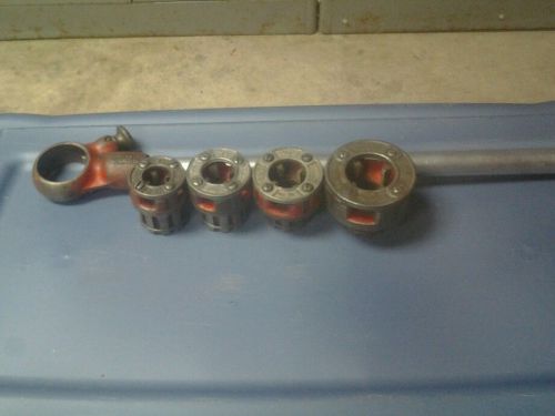 Ridgid 00 r pipe 3/8&#034; thru 1&#034;npt pipe threader set no chipped teeth for sale
