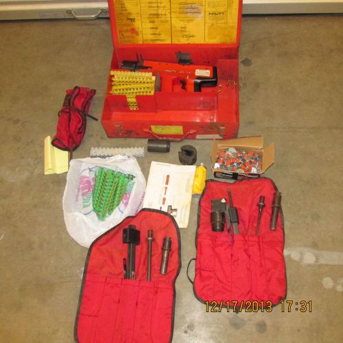 Hilti dx-451 powder actuated nail gun kit, fully size 1/2&#034;, 3/8&#034; &amp; 5/16&#034;,  (196) for sale