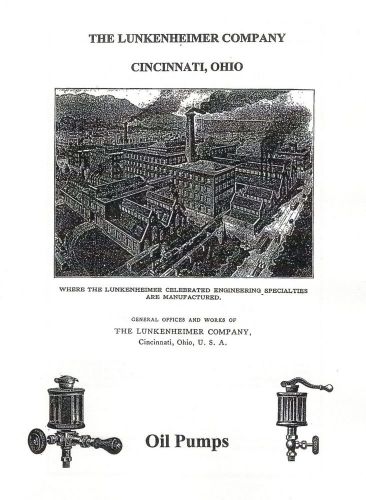 Lunkenheimer Company Oil Pumps Book Manual Hit &amp; Miss Gas Engine