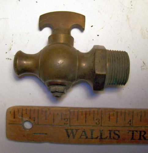 NOS Brass Petcock, 3/4 npt Hit &amp; Miss or Steam Engine