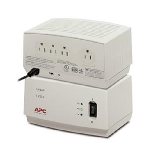 Apc line-r 1200va automatic voltage regulator ac 120 v 1200 va 4 output for sale