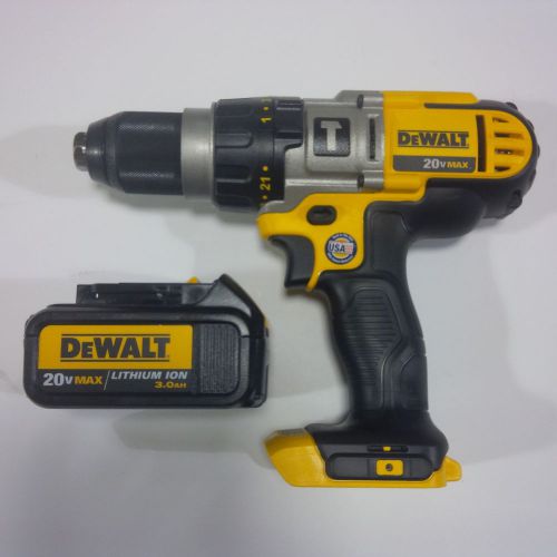 New dewalt dcd985 20v cordless hammer drill, dcb200 battery lit-ion 20 volt max for sale