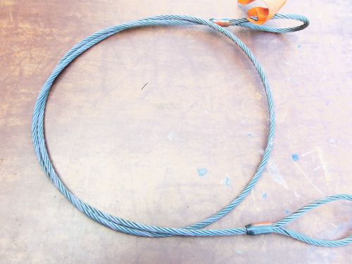 MAZZELLA WIRE ROPE SLING 3/8&#034; x 9.6&#039; x25 IWRC