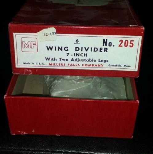Miller Falls Company Wing Divider. 7&#034; New from back stock
