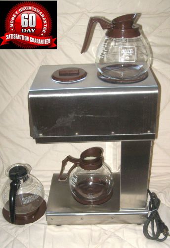 Heat Bank Commercial Coffee Maker w/Top Warmer -3 Carafes -Maybe Bunn, Thermatic