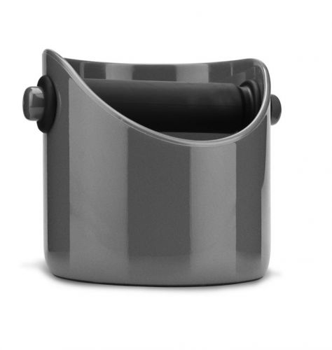 Dreamfarm Grindenstein 4&#034; Espresso Knock Box W/ Solid Steel Core Design Silver