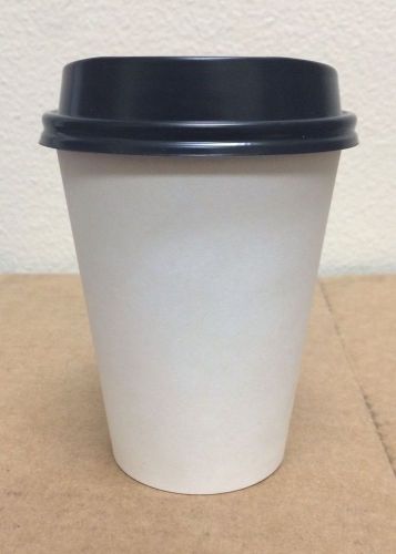 12oz Disposable Plain White Hot Cups - 300pcs.