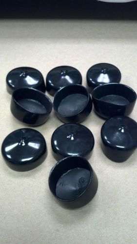 Pliable vinyl caps, push-on round cap fits 1&#034;-1/4 to 1-5/16&#034; od x 1/2&#034; deep, 10 for sale