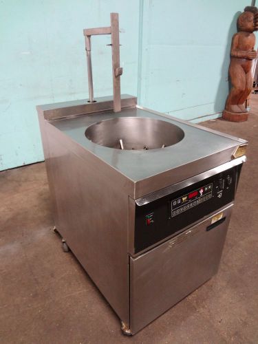 &#034;giles&#034; 56lbs computerize  commercial hd electric fryer cf-560 w/filtration unit for sale