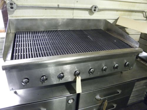 Jg-50a 8 burner 47&#034; nat gas radient heat charbroiler char grill for sale