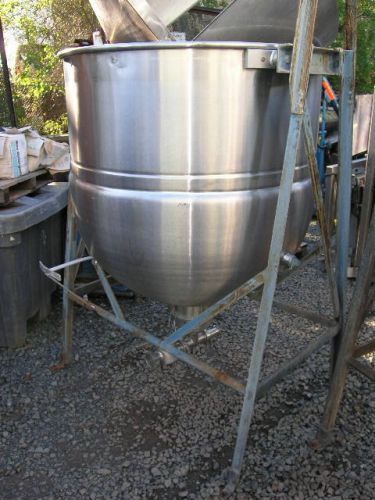 Hubbert 125 gal jacketed kettle (150 psi ) six inch outlet for sale