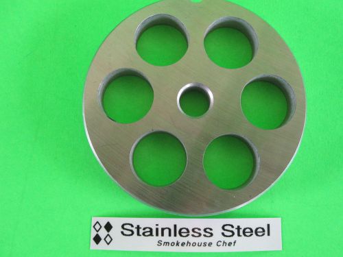 #22 x 3/4&#034; meat grinder plate stainless steel fits hobart tor-rey lem &amp; more for sale