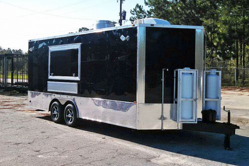 8.5x20 concession trailer – food trailer with generator for sale