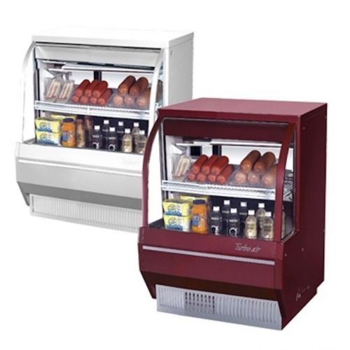 New turbo air 36&#034; refrigerated deli case with curved glass - low profile!! for sale