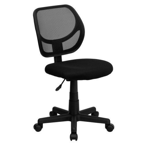 Flash Furniture WA-3074-BK-GG Mid-Back Black Mesh Task Chair and Computer Chair