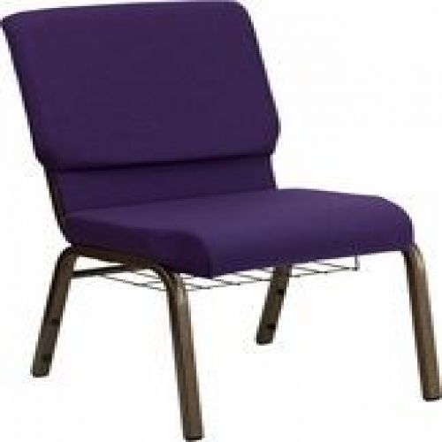 Flash Furniture FD-CH02185-GV-ROY-BAS-GG HERCULES Series 18.5&#039;&#039; Wide Royal Purpl