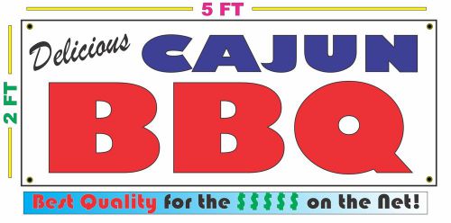Full Color CAJUN BBQ BANNER Sign NEW Larger Size Best Quality for the $$$