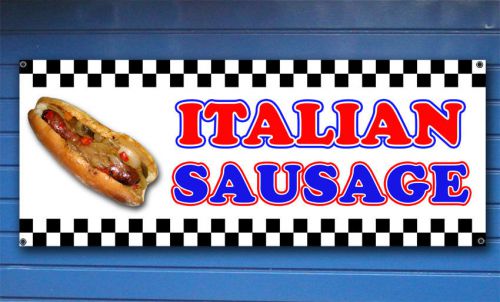 ITALIAN SAUSAGE All Weather Full Color Banner - Sign Stand Concession Fair