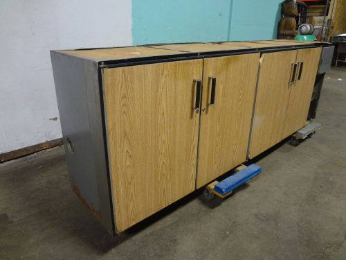 &#034;perlick&#034; h.d.commercial 111&#034;w (4) doors back bar refrigerated lighted cooler for sale