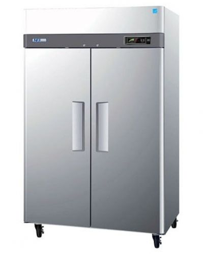 New turbo air 47 cu ft m3 series ss solid door reach in freezer - 2 doors!! for sale