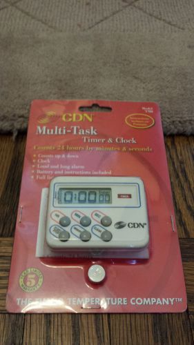 Cdn tm8 digital kitchen cooking multi-task timer &amp; clock for sale