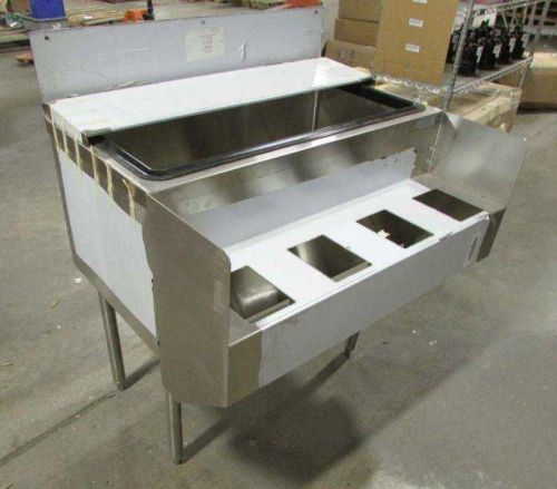 Mahoneys Fabrication Commercial Stainless Steel Ice Box w/ 4 Front Compartments