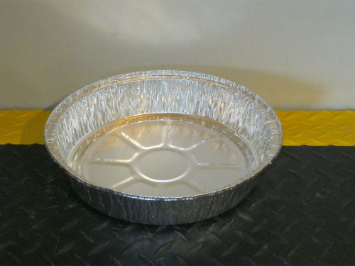 Durablepackaging 9&#034; round aluminum containers (lot of 100) for sale