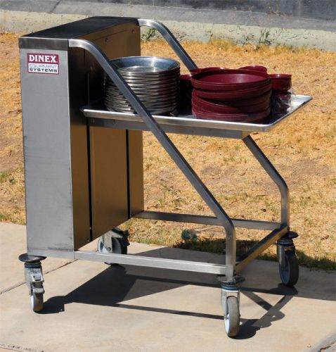 Dinex International Inc. TSWTD/T Tray Dispenser with Dishes
