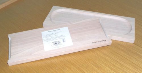 NEW ROYAL DOULTON MODE WOOD SERVING BOARD TRIVET 14X5 LOT OF 2 GREAT DEAL!