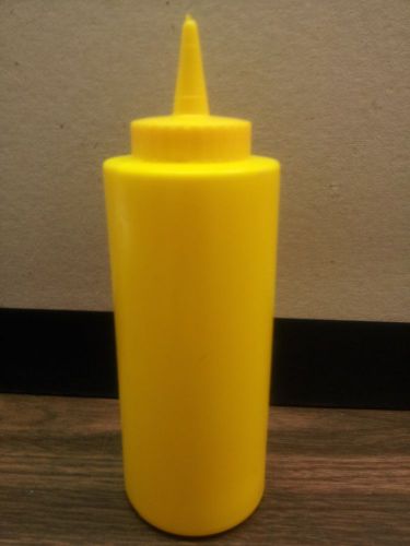 12 OUNCE YELLOW PLASTIC MUSTARD BOTTLE ( ONE EACH )