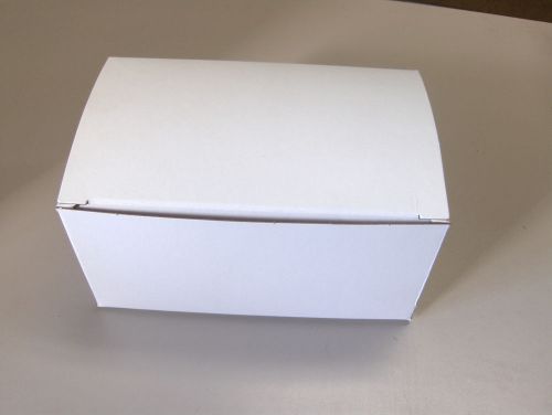 250 White Candy Bakery Gift Parts Boxes 6-5/8 x 4 x 3-1/4 Top Quality Good Price