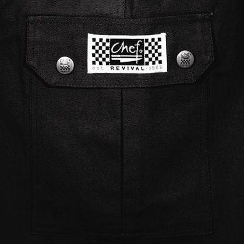 Chef Revival Ladies Black Cargo Pants Lite Poly Ton Rear Patch