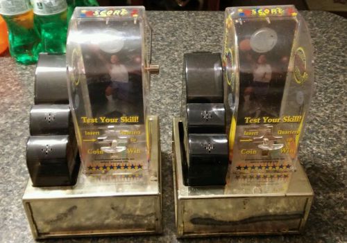 2 Coin Vending Game &#034;Shoot To Thrill&#034; Basketball Game Machines Or Banks