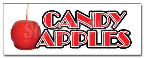 12&#034; CANDY APPLES DECAL sticker caramel apple cart candy taffy fresh candies