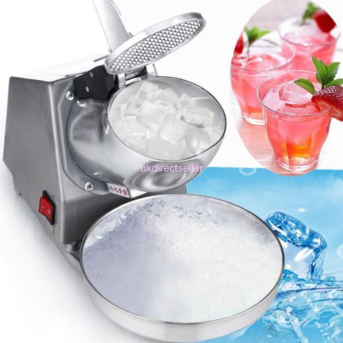 300W Ice Shaver Electric Crusher Snow Cone Maker Stainless Paobing Machine
