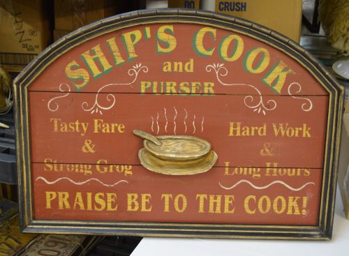Ships Cook Sign