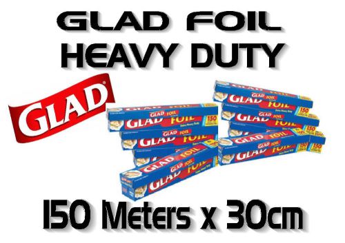 Glad foil heavy duty 150 metre x 30cm catering foil bulk wholesale new for sale