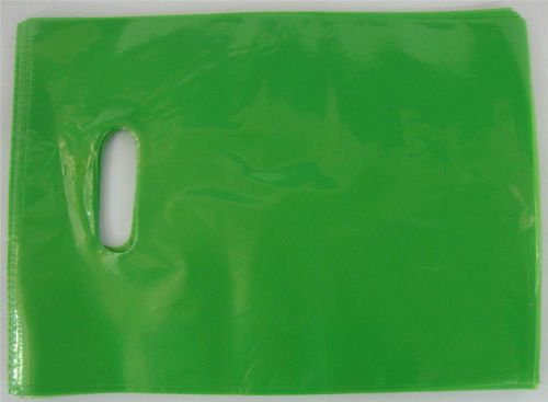 12&#034; x 15&#034; Lime Glossy Low Density Merchandise Bag 100 Qty. Retail Shopping Bags