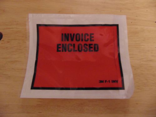 Invoice Enclosed shipping pouch, approx 950, 4.5&#034;x5.5&#034;