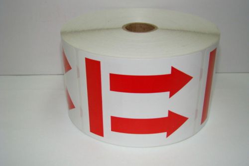 500 Labels of 3x4 Double Red ARROW to show This Side Up Shipping Labels
