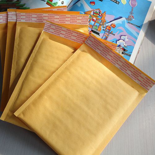 10X 5.9x7+1.5&#034; Good Kraft Bubble Bag Padded Envelopes Mailers Shipping Bags HFCA