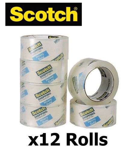 x12 SCOTCH Premium Thickness, High Quality, Long Lasting Packaging Tape  Rolls