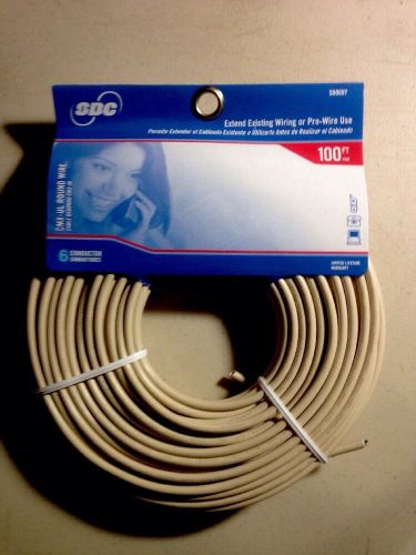 Southwestern bell 6 conductor (cream) 100 ft cmx-ul round phone &amp; pc wire s60697 for sale