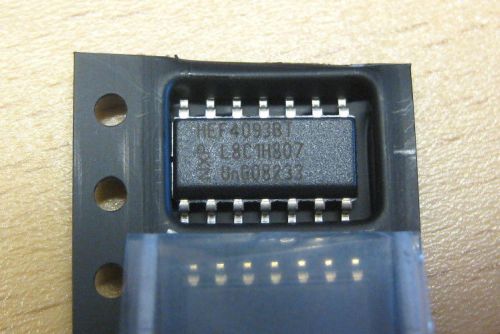100 pcs HEF4093BT Quad 2-input NAND Schmitt trigger SOIC SMD
