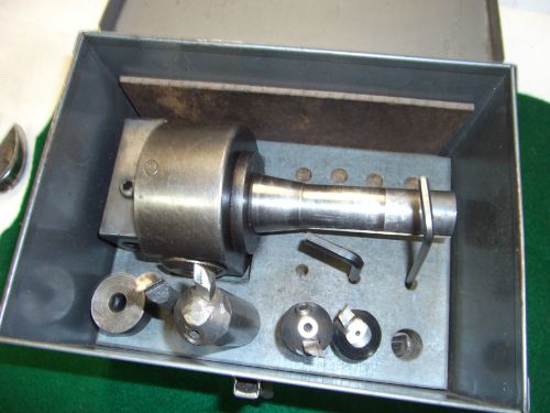 BRIDGEPORT R8 BORING BAR/HEAD WITH TOOLING AND ORIG. BOX