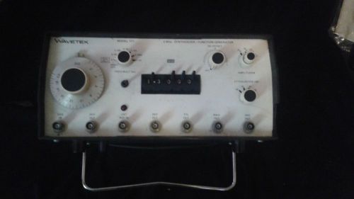 WAVETEK 171 FUNCTION GENERATOR / SYNTHESIZER 0.1 Hz to 2 MHz