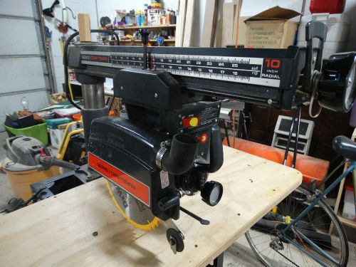 CRAFTSMAN 10&#034; HEAVY DUTY RADIAL ARM SAW  WITH ROLLING STAND EXCELLENT CONDITION