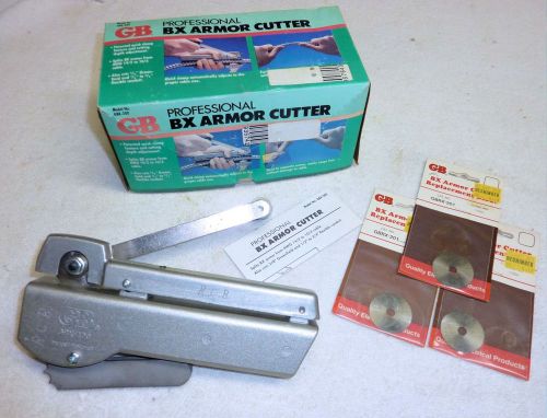 Gardner Bender BX Armor Cable Cutter Tool w/ 4 Blades NIB GBX-200 never used