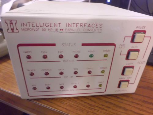 Intelligent Interfaces Microplot 50 HP-IB Parallel Converter/Buffer