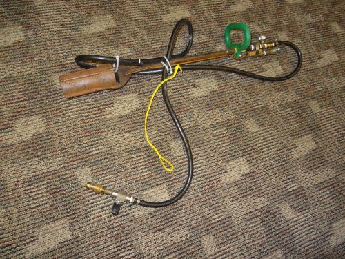 Goss gas propane blow torch with regulator and hose for sale